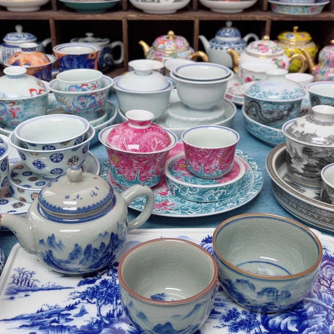 千里江山壶➕3杯➕1卧足杯