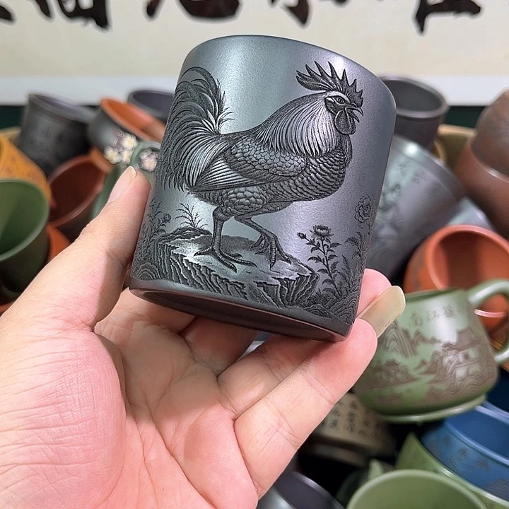 茶杯紫砂全手工紫砂主人杯