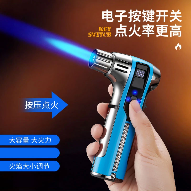 充电喷枪点火器防风打火机充电数显点艾灸烧猪毛户外烧烤