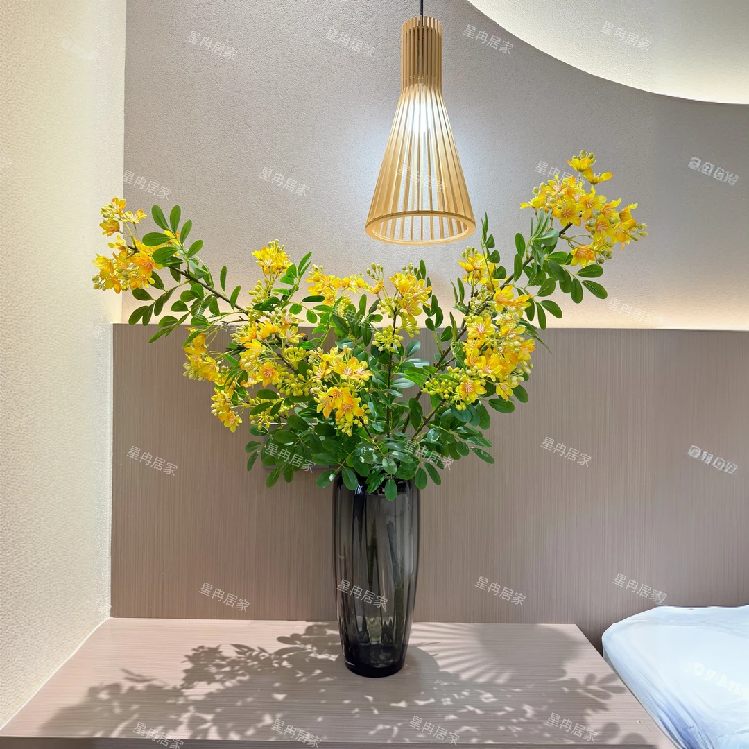 槐花仿真花花艺假花摆件插花客厅花束2025家居仿真花高级感逼真