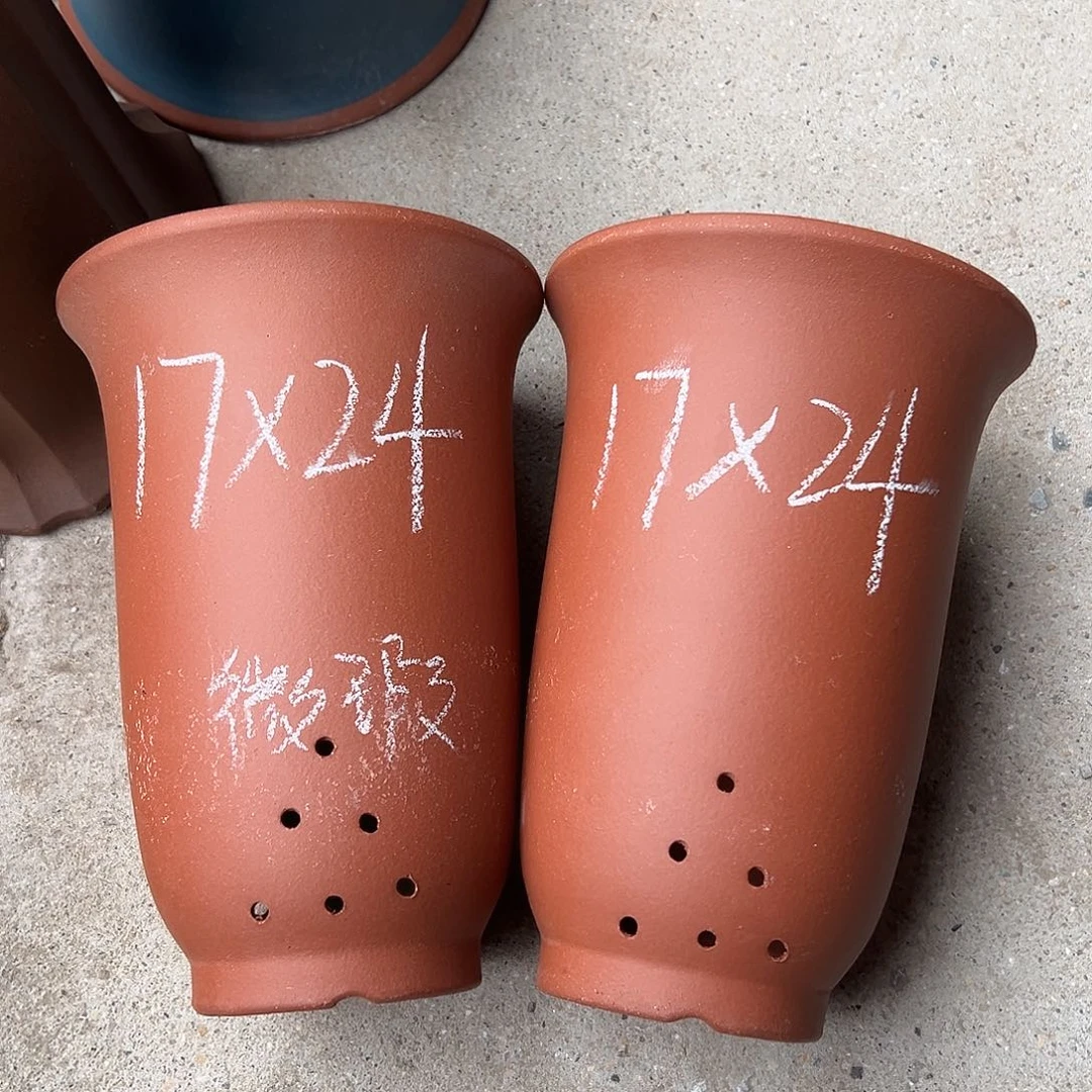 紫砂花盆宜兴紫砂花盆源头2只