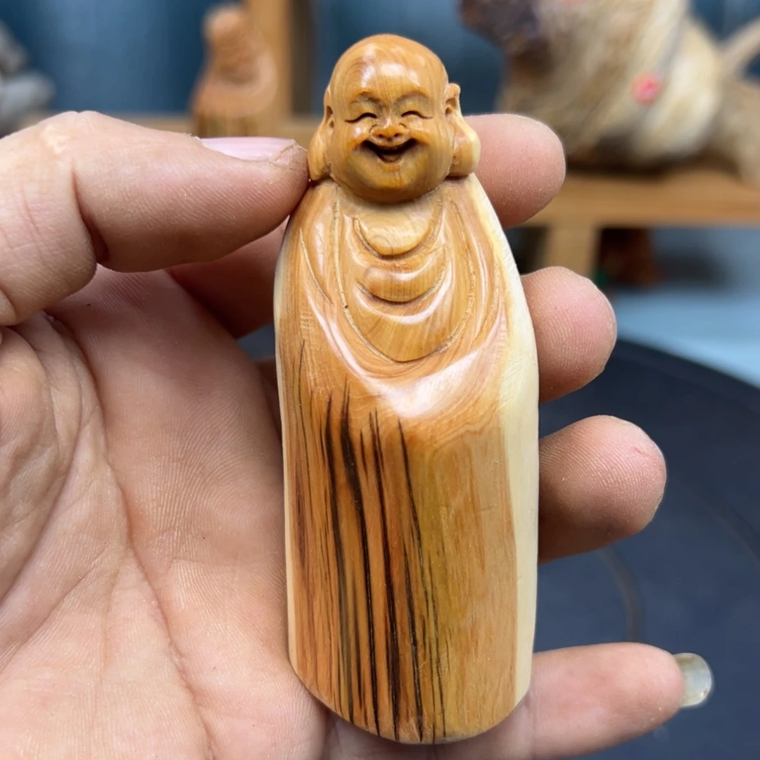木总*眠崖柏木摆件手把件