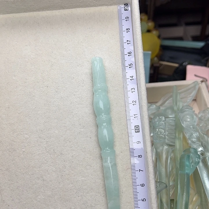 蛇纹石玉未镶嵌发簪