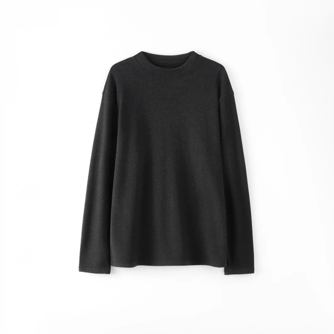 今婷【男款】秋冬韩版时尚百搭休闲纯色长袖磨毛圆领T恤-HD24Z031