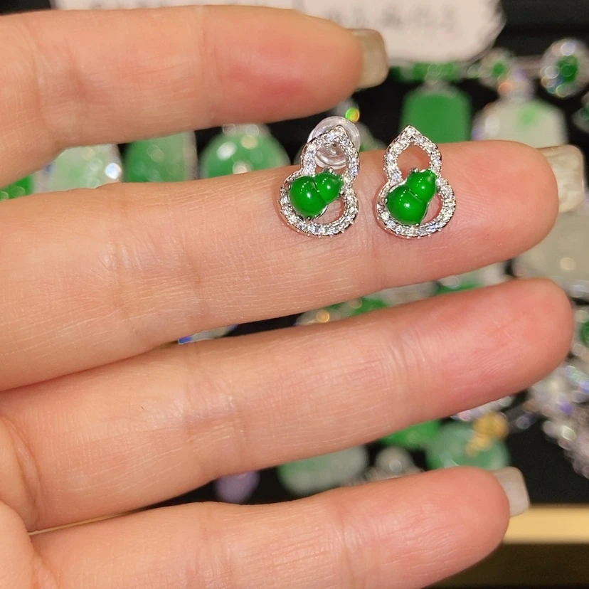 【闪购商品】未镶嵌翡翠耳饰天然翡翠