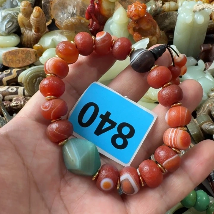 玛瑙/玉髓颈饰合金