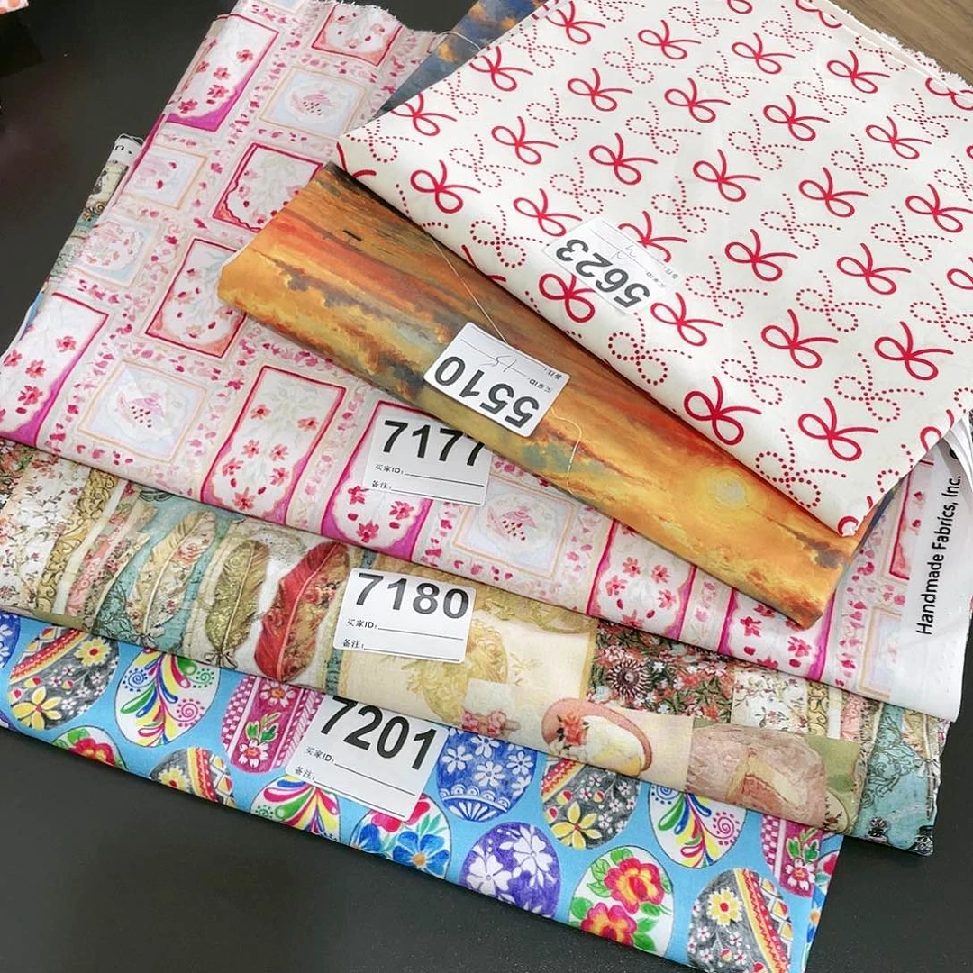 秋*5米价纯棉平布1.1米宽果子布艺小块5块