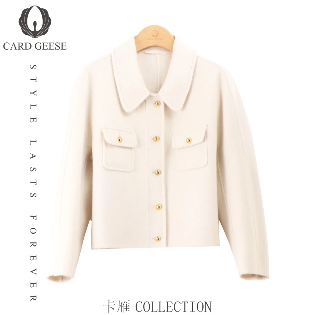 卡雁CARD GEESE24款时尚气质款大衣MYJ2-24A139-96590