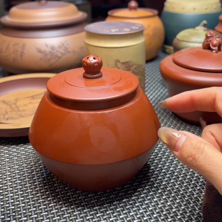 紫砂茶叶罐中高端紫砂茶叶罐