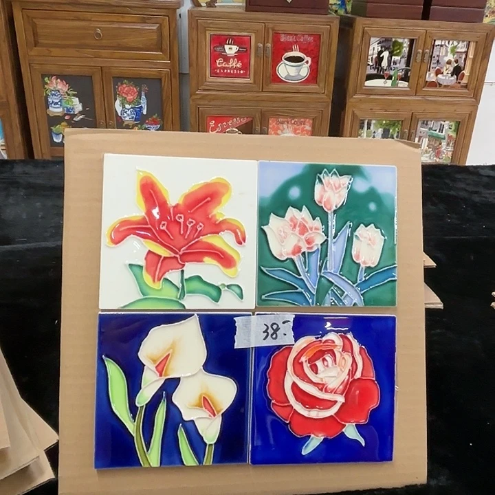 陶瓷板画10/10瓷片微瑕