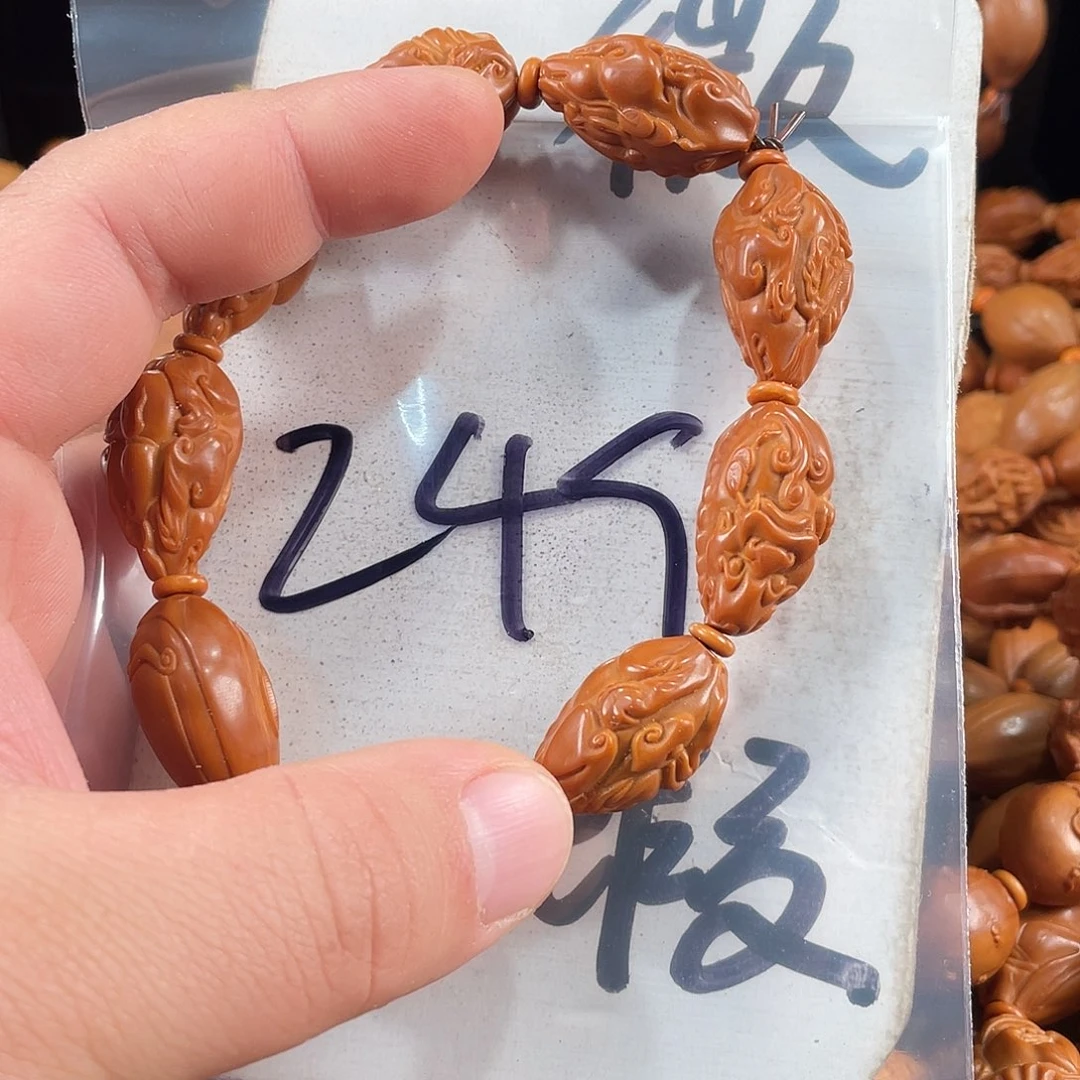 橄榄核手串/手链橄榄核雕工艺手串 瑕疵介意勿拍