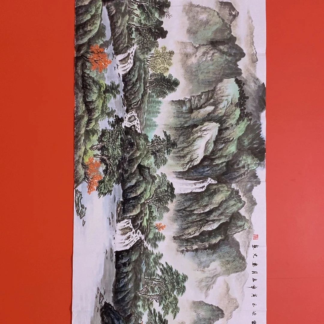 国画山水花鸟国画作品