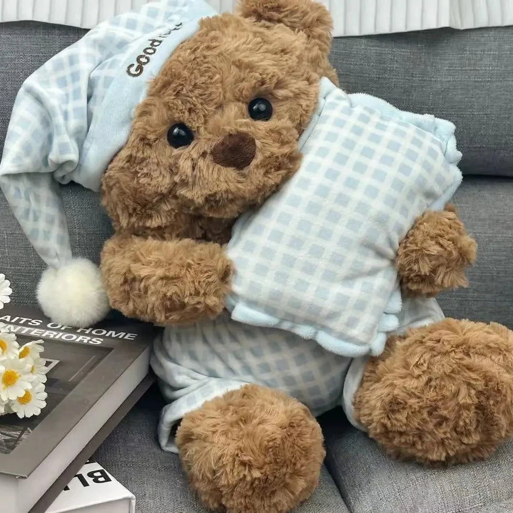 超软小众毛绒睡衣熊玩偶抱枕娃娃陪伴公仔生日礼物女情侣款精致