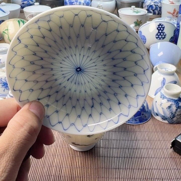 青花瓷器杯子茶具