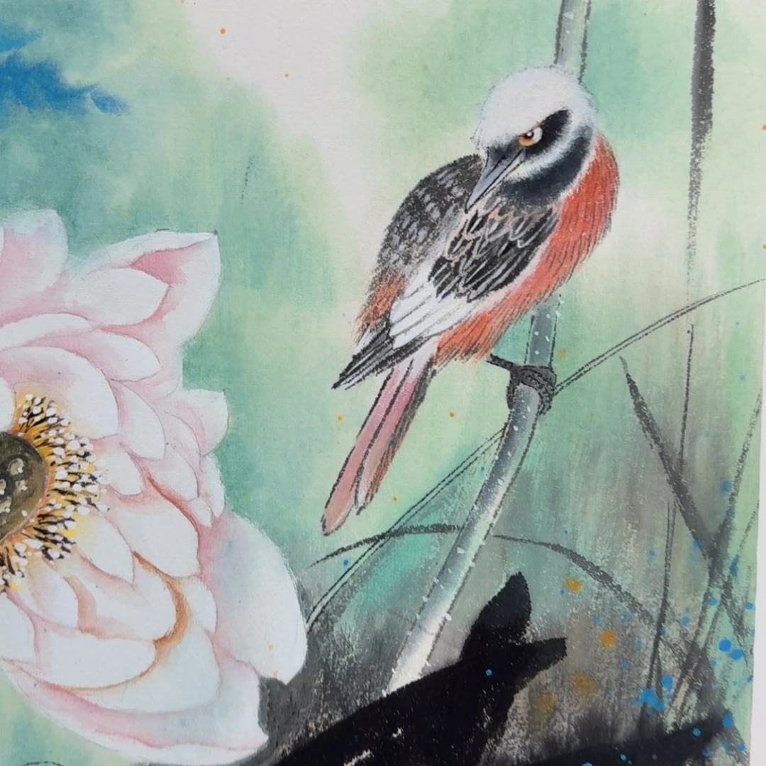 国画国画作品山水花鸟