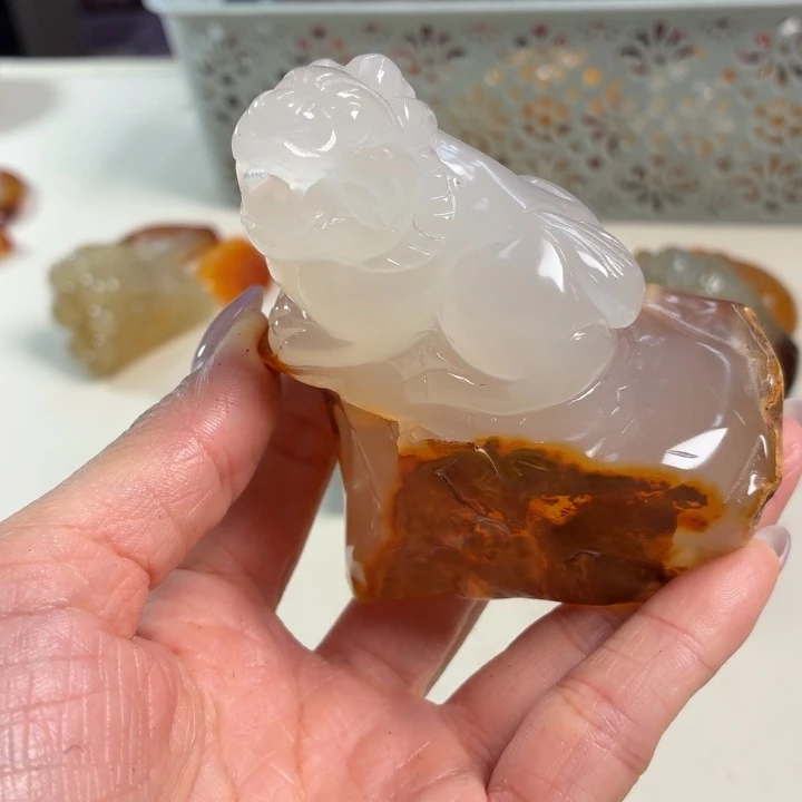 玛瑙/玉髓未镶嵌吊坠(不含链)