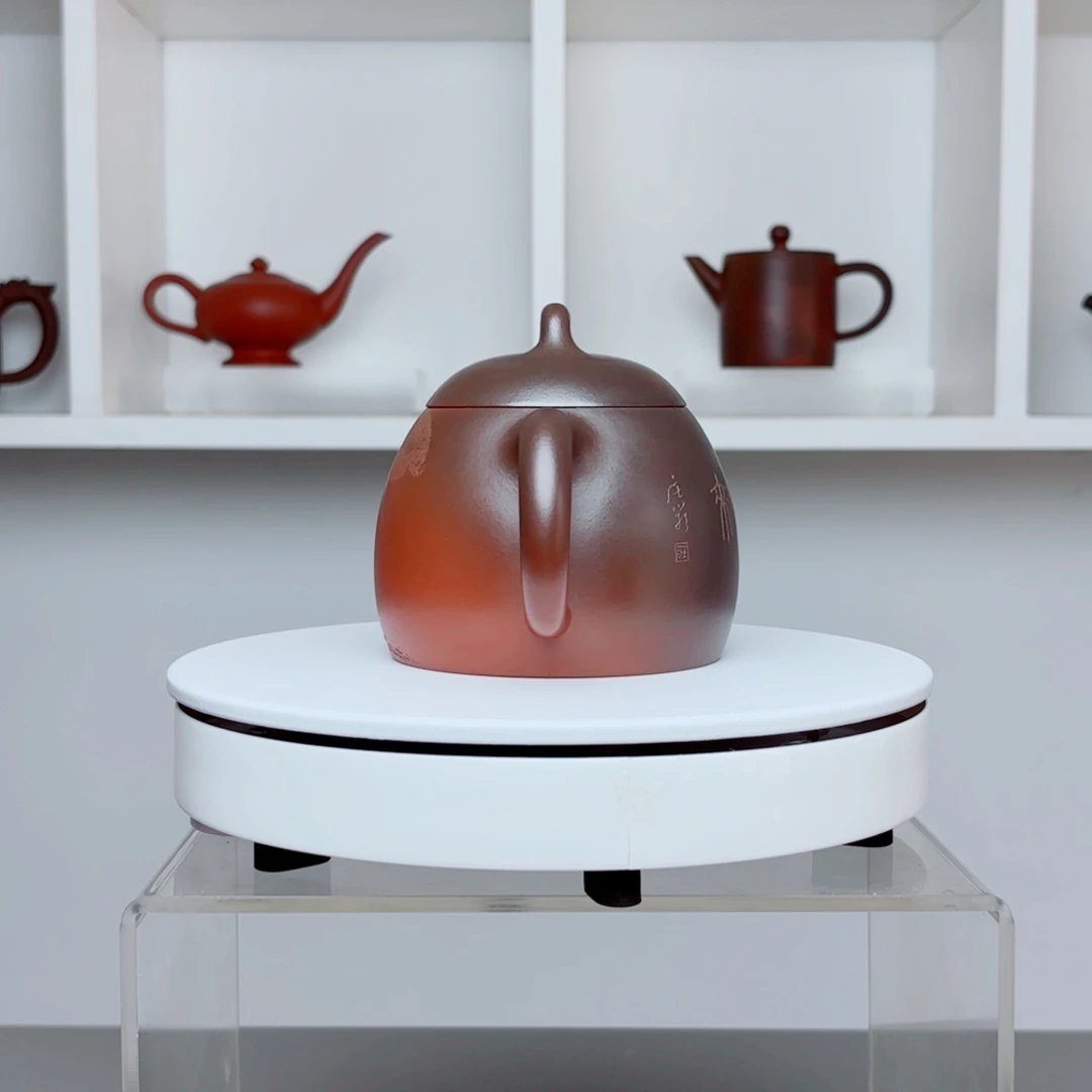 用***3茶壶紫砂龙窑柴烧紫砂壶380cc