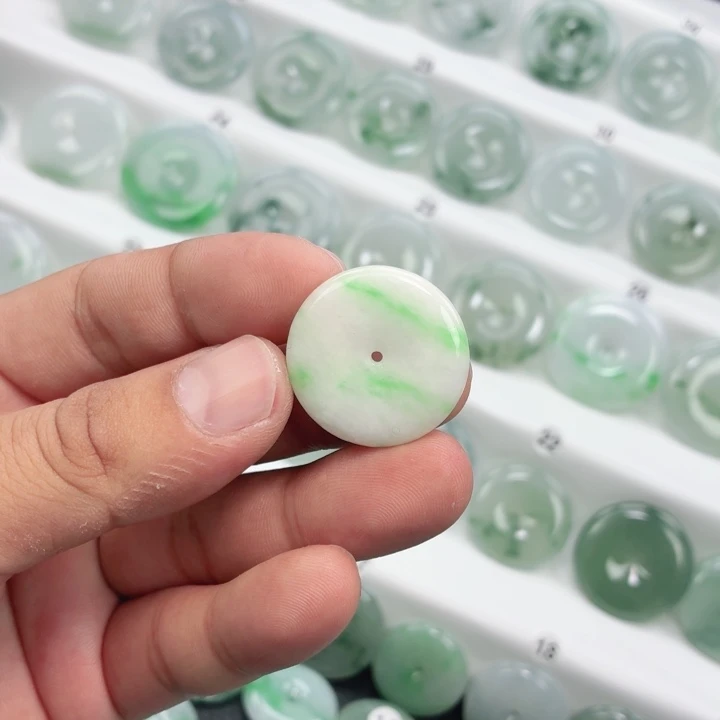 翡翠未镶嵌颈饰缅甸天然A货翡翠27.2-6.0