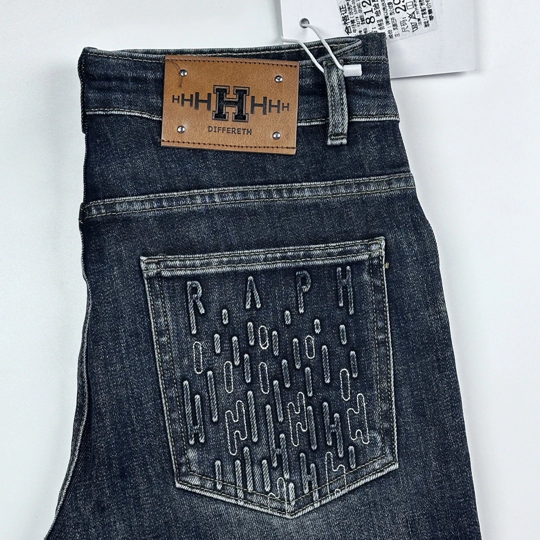 长裤秋季免烫男士四季水洗牛仔裤蓝色休闲裤子轻奢水洗