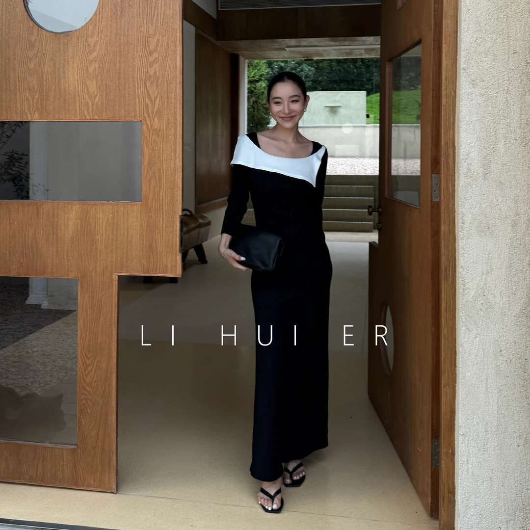 LiHuiEr李慧儿【嘉禾望岗】2025秋季时尚气质显瘦连衣裙LL025685