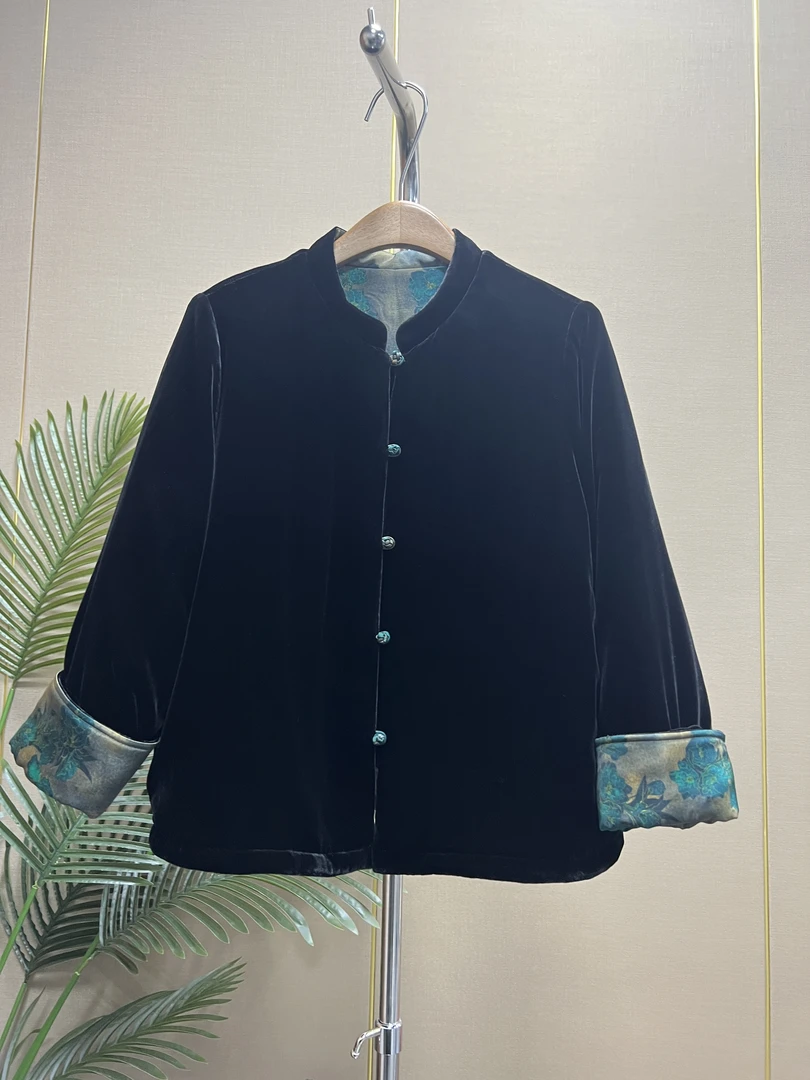 棉服双面双穿上衣中式