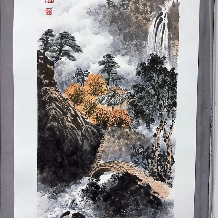 国画亲笔手绘放心去藏