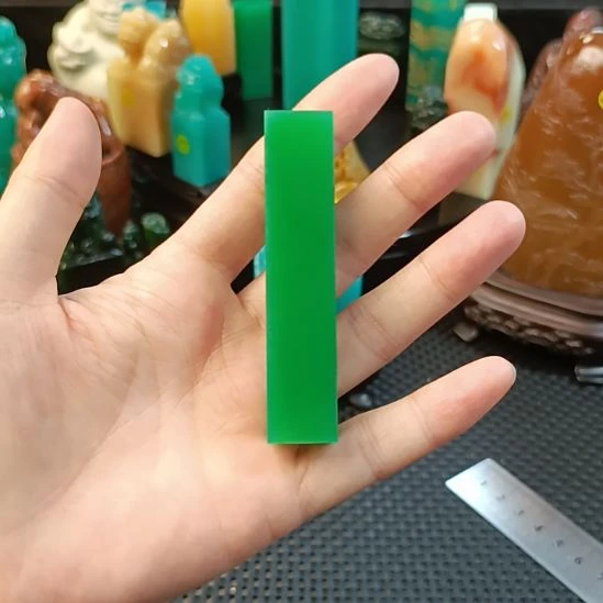 印石寿山石雅安绿闲章