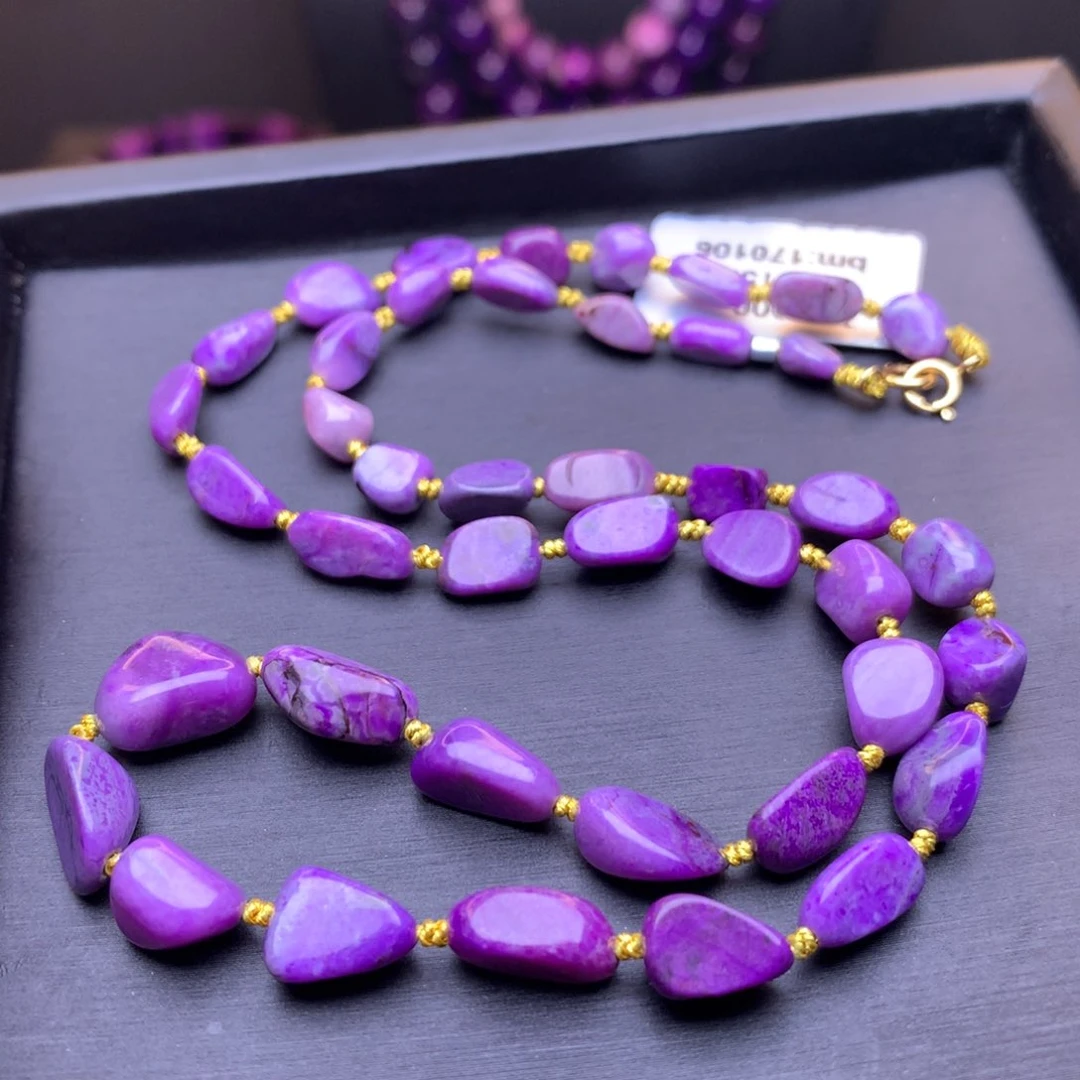 苏纪石（舒俱来）项链18K金镶嵌