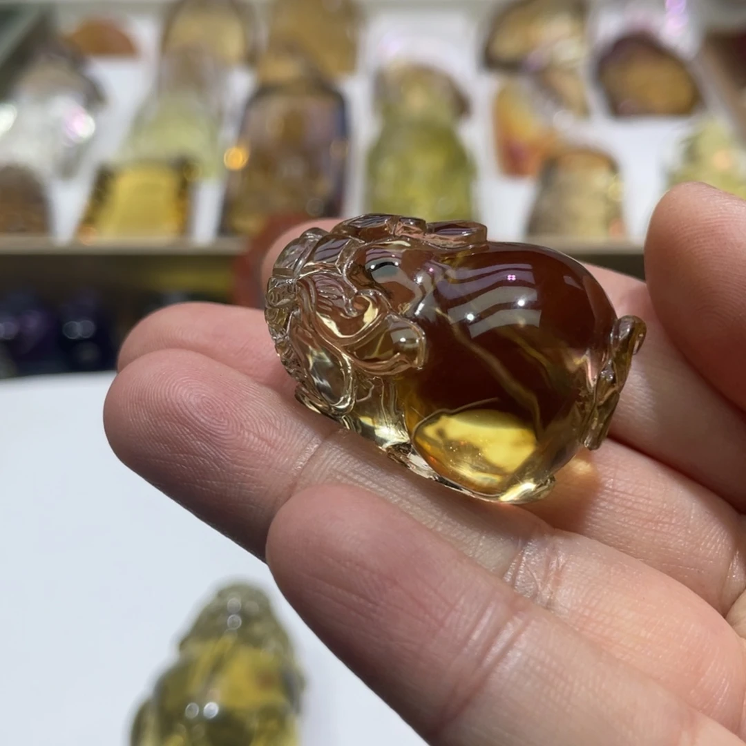 水晶颈饰未镶嵌福**下定制
