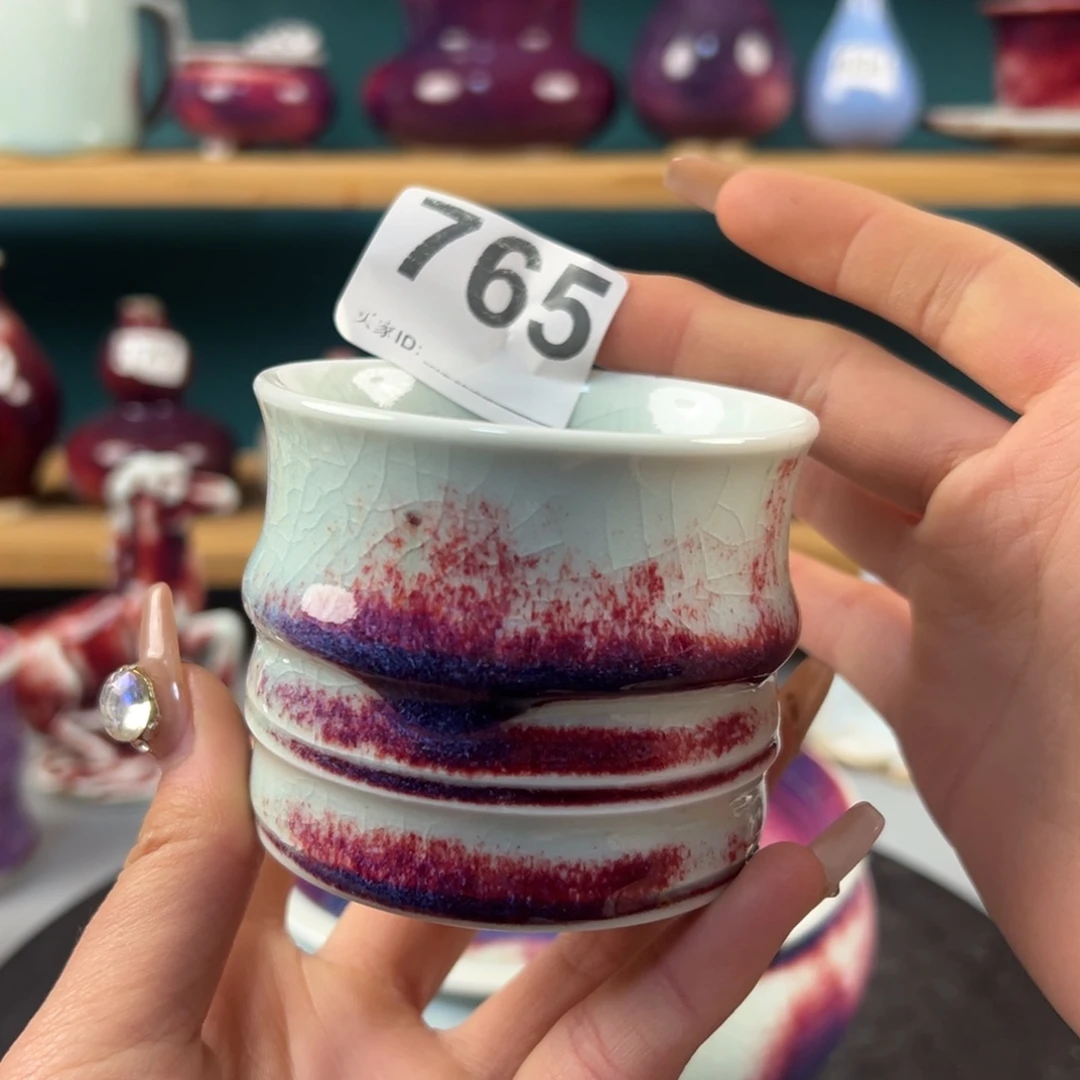 瓷片微瑕主人杯纯手工