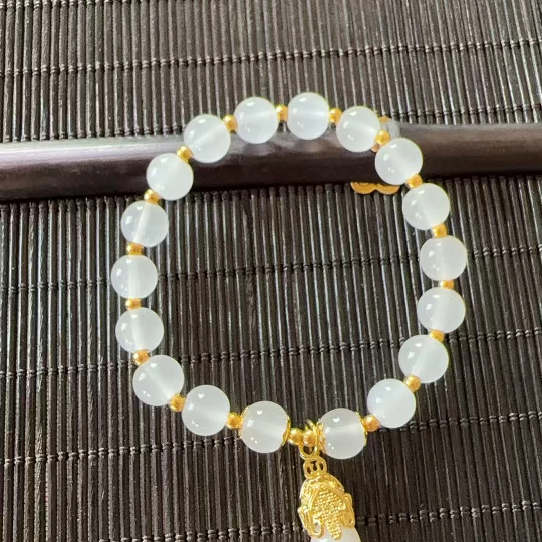 琉璃手链 琉璃手链 白猪福禄貔貅手串无礼盒MK1069