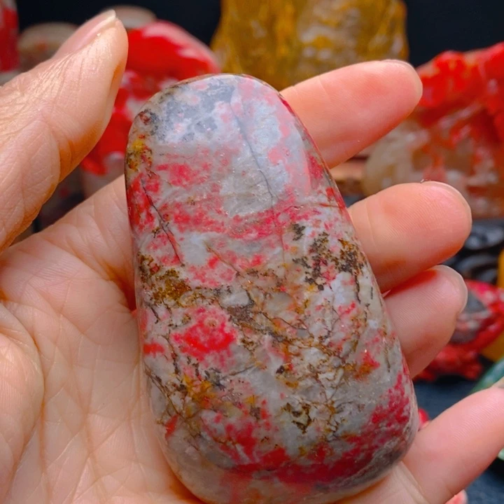 鸡血石鸡血石手把件