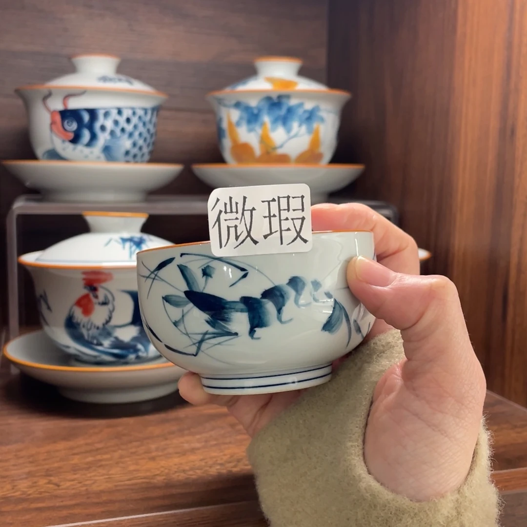 有下釉下彩纯手绘