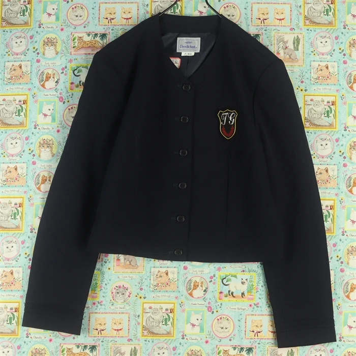 （小艺）中古校供日制jk制服正统无领西服冬服水手服
