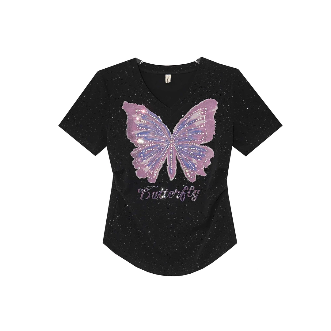 A79067新款洋气百搭休闲短袖