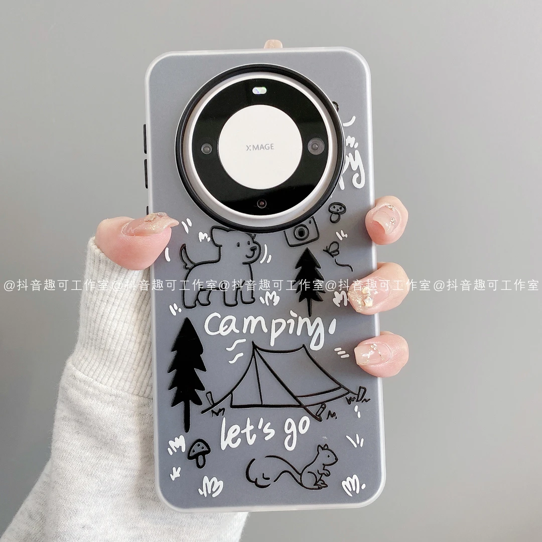 果冻壳适用华为mate70pro/60苹果16promax小米露营小狗ins手机壳