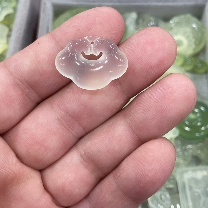 蛇纹石玉合金颈饰