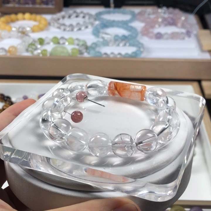 水晶手链未镶嵌白水晶