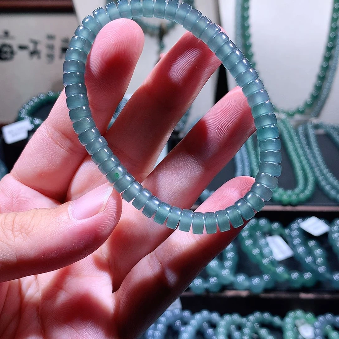 未镶嵌手链翡翠天然a货翡翠手串6.5