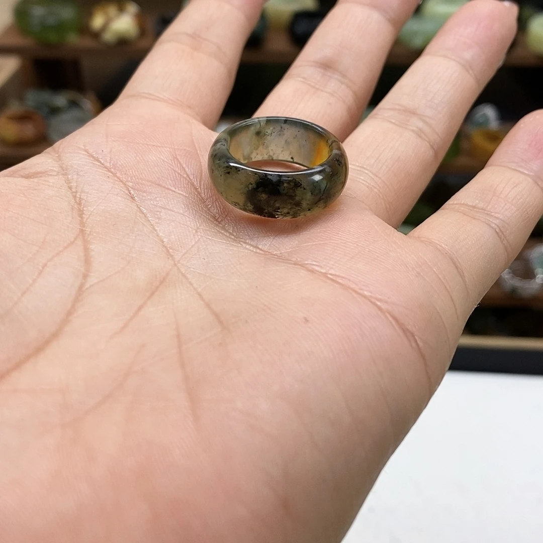 岫玉戒指未镶嵌蜡**新