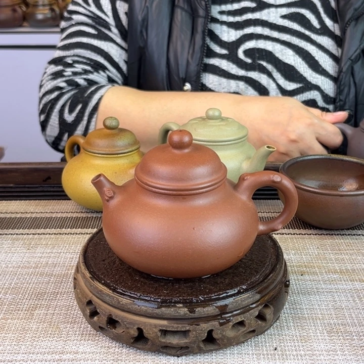 紫砂茶壶台西紫泥260cc