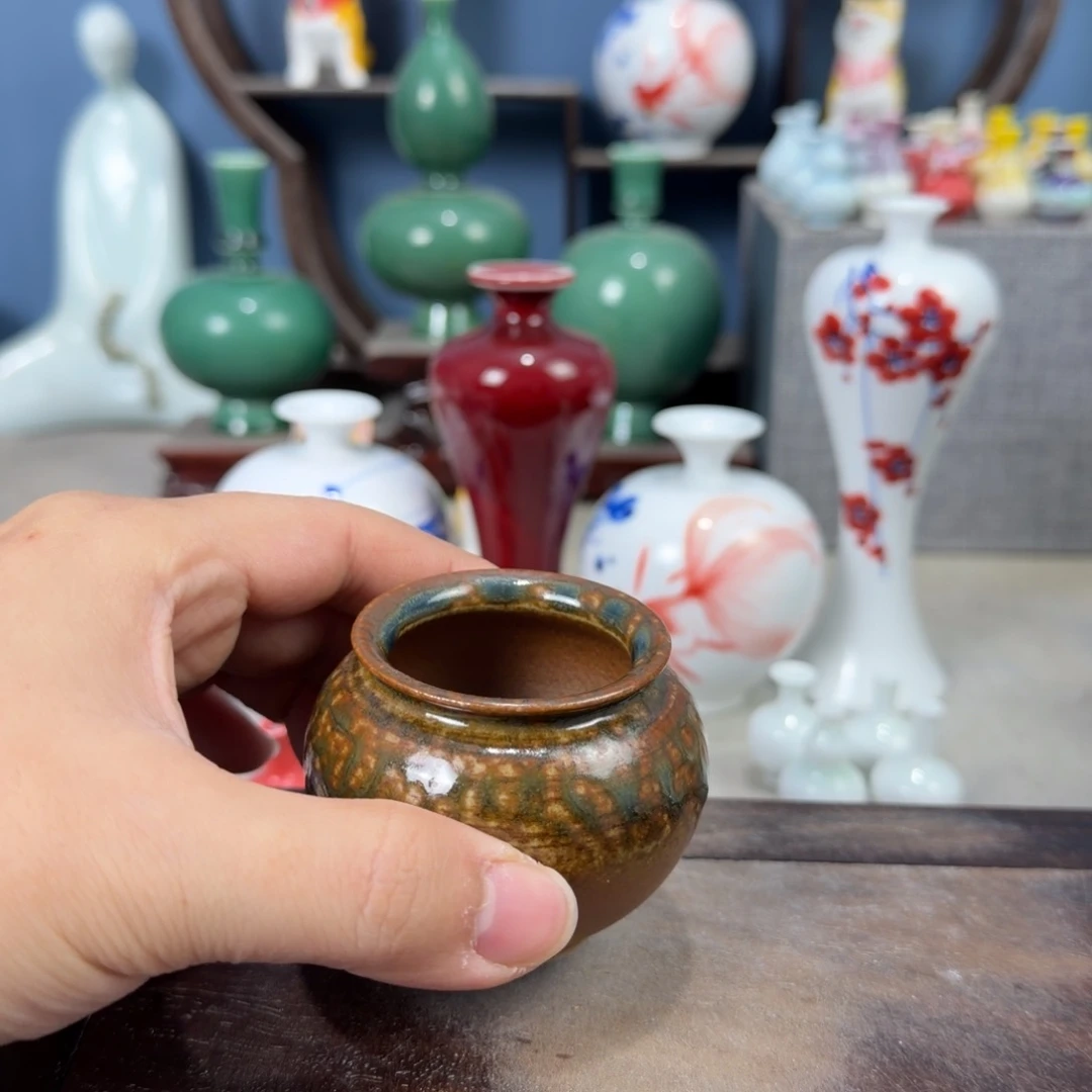 陶瓷手工小花器摆件