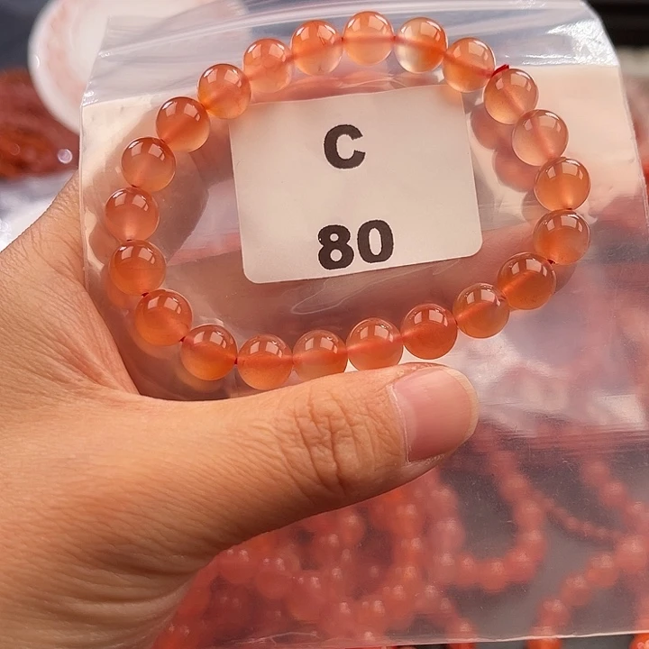 南红玛瑙未镶嵌多样性发货默认微瑕称重8mm