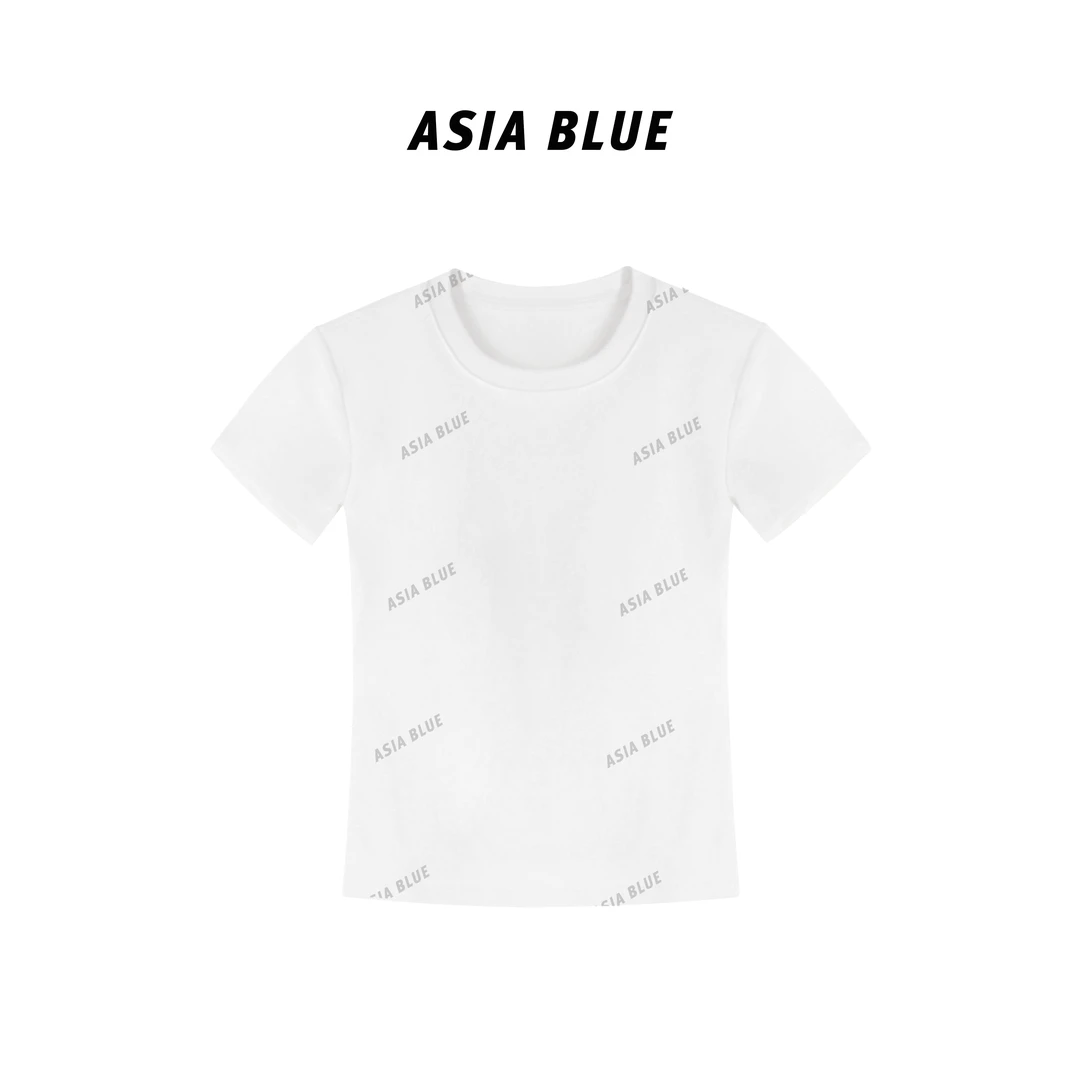 【TOGETHER】· · 2025夏季圆领正肩胸垫一体百搭短袖T恤2512