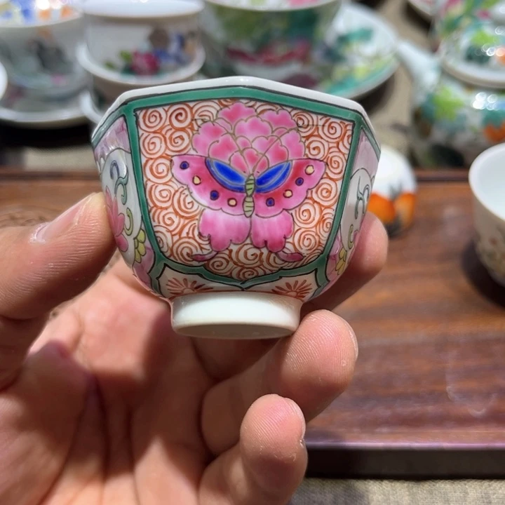 纯手绘精品盖碗杯