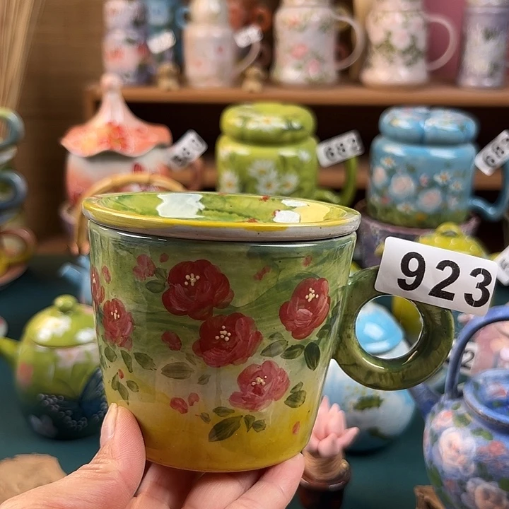 杯景德镇陶瓷手绘作品923