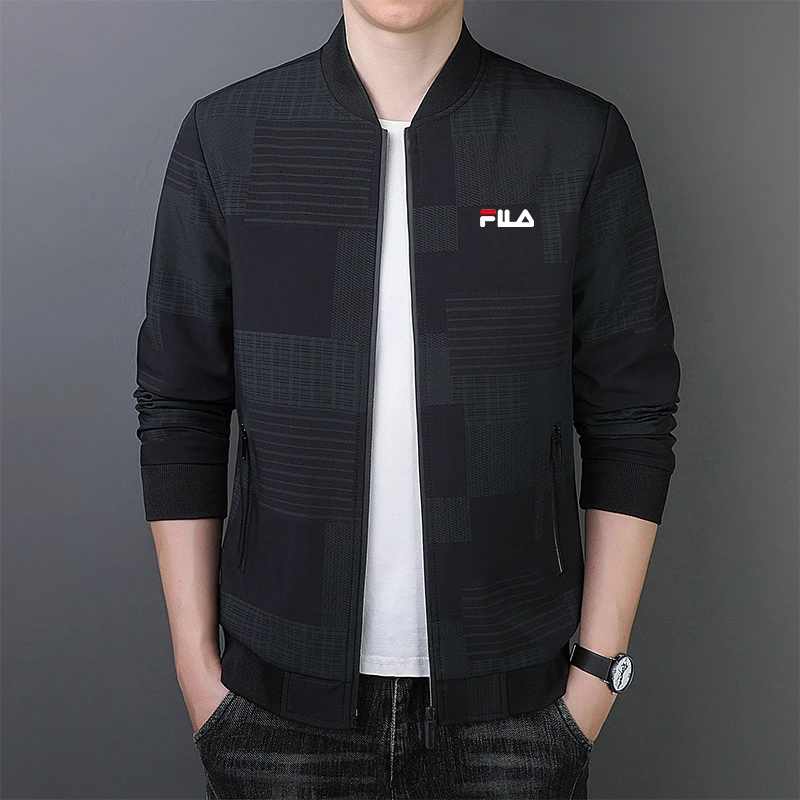 一折专区丨棒球领夹克春秋季新款休闲外套棋盘格宽松休闲百搭上衣