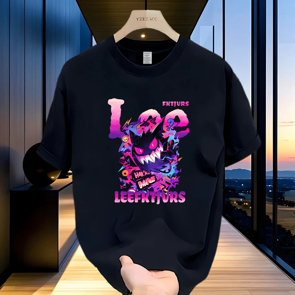 美式痞帅重磅纯棉短袖T恤青年男女款夏季ins潮牌男士圆领百搭上衣