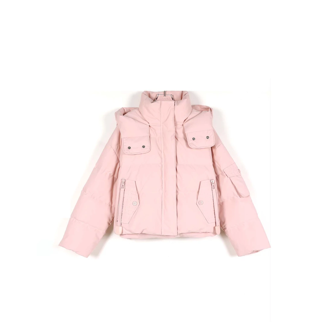 2025冬季女装短款简约百搭保暖休闲羽绒服-99ZW915