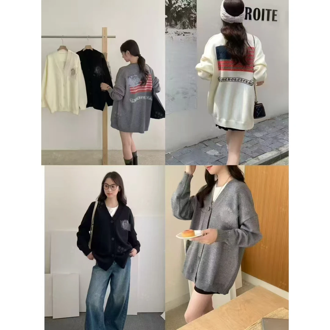 温柔软糯学院风毛衣外套女秋冬2025年新款设计感宽松针织开衫上衣